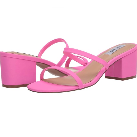 Steve Madden Issy Sandal Neon Pink - Picture 2 of 4